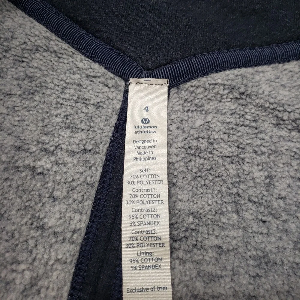 Lululemon Jacket Womens 4 Blue Karmacollected Long Sleeve - Picture 3 of 10